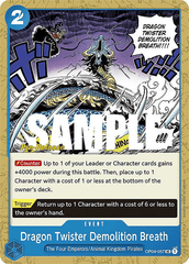 Dragon Twister Demolition Breath - OP04-057 - UC - Kingdoms of Intrigue Pre-release Promo